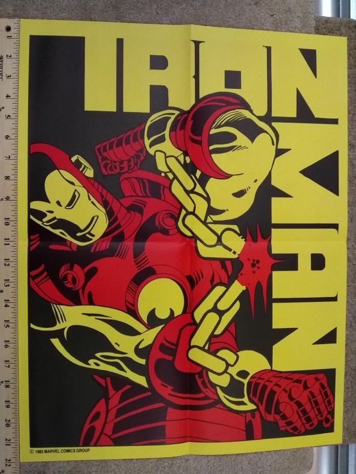 1983 Iron Man Marvel Comics Promo Poster 17