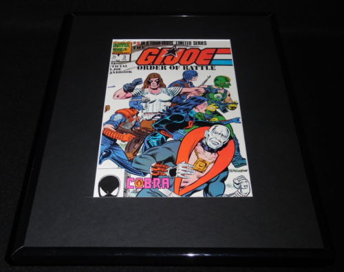 GI Joe Order of Battle #3 Marvel Comics Framed 11x14 ORIGINAL Comic Book Cover