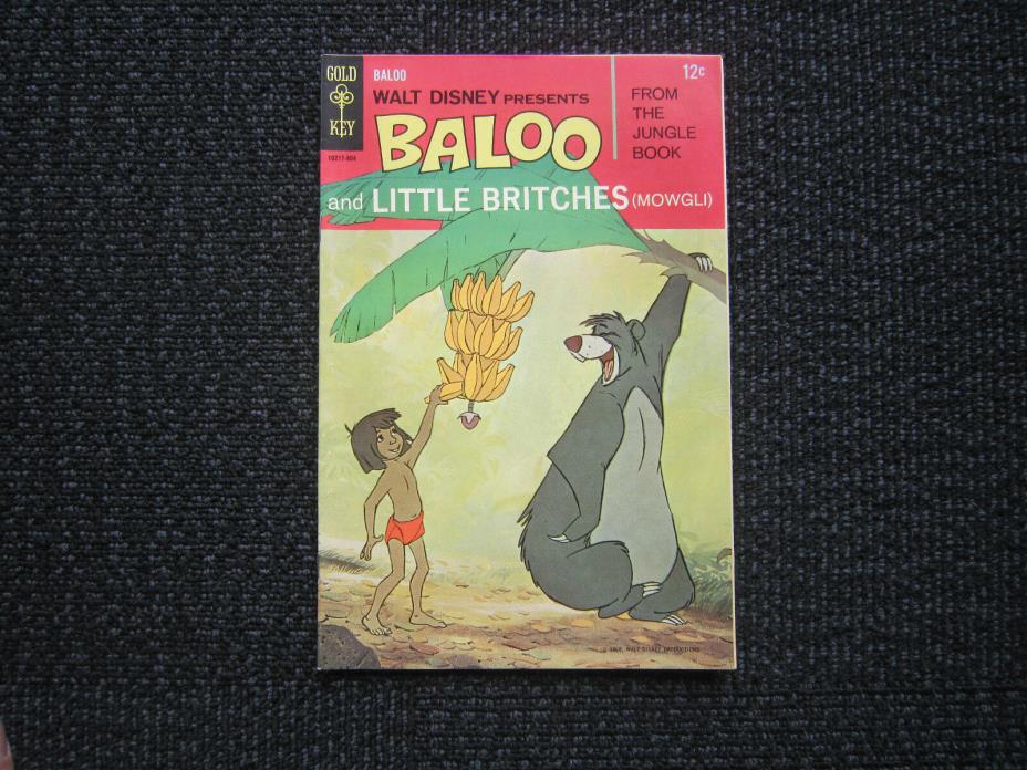 Walt Disney Baloo #1 - 1968 - from the Jungle Book fine +