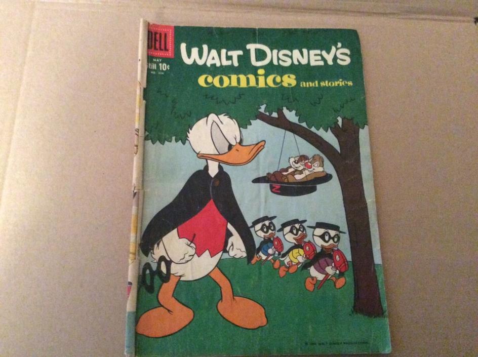 Walt Disney's Comics and Stories #224 May 1959 Good Donald Duck Barks art