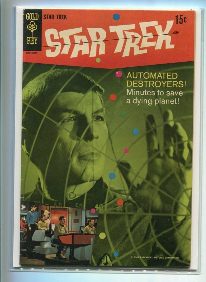 STAR TREK #3 SOLID GRADE GREAT SPOCK PHOTO COVER GOLD KEY