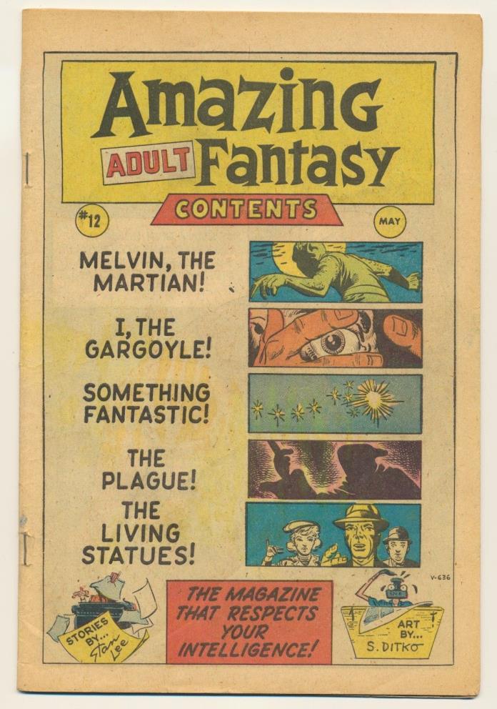 Coverless, complete AMAZING ADULT FANTASY #12! STAN LEE AND STEVE DITKO