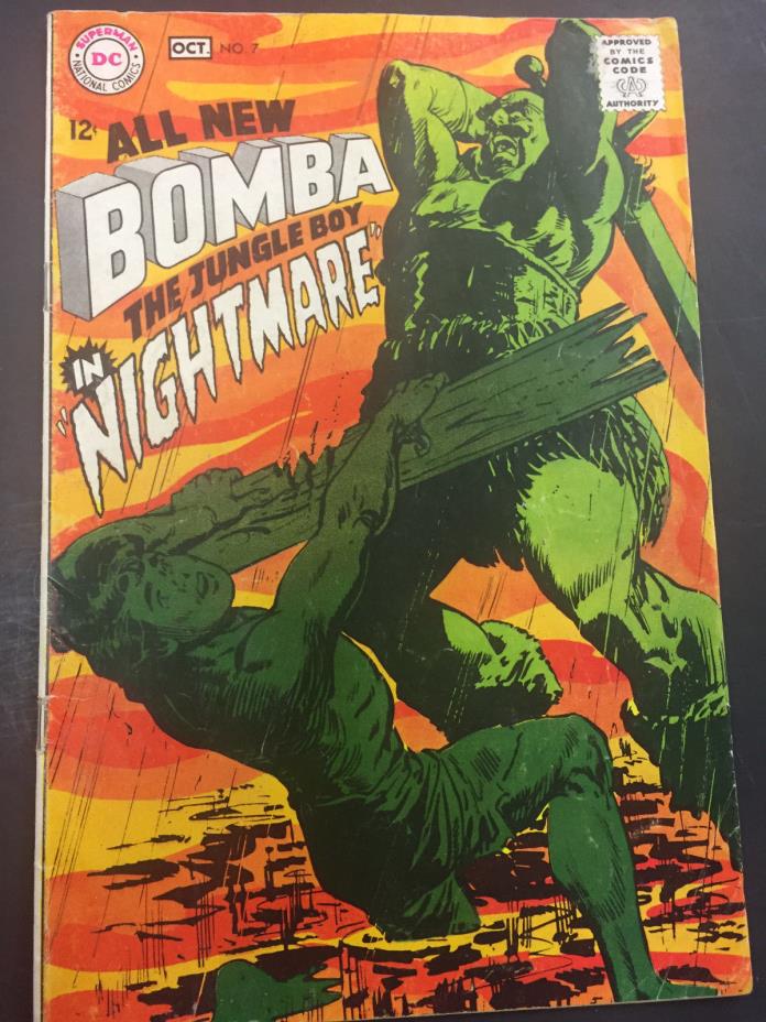All New Bomba The Jungle Boy #7 (1968) DC Nightmare!