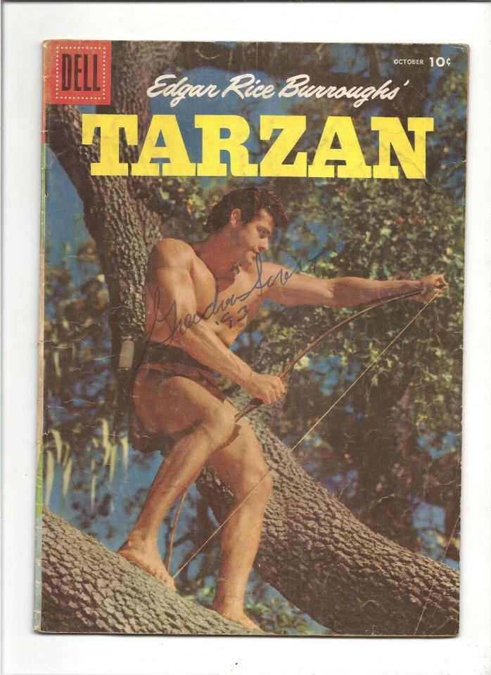 Tarzan Comic (Oct. 1956) Signed by Gordon Scott