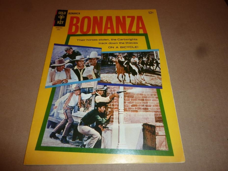 BONANZA comic book #13 hoss  TV SHOW Photo Cover Gold Key 10036-504A western