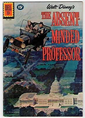 Dell - FC#1199 WALT DISNEY'S THE ABSENT-MINDED PROFESSOR - VG 1961 Vintage Comic