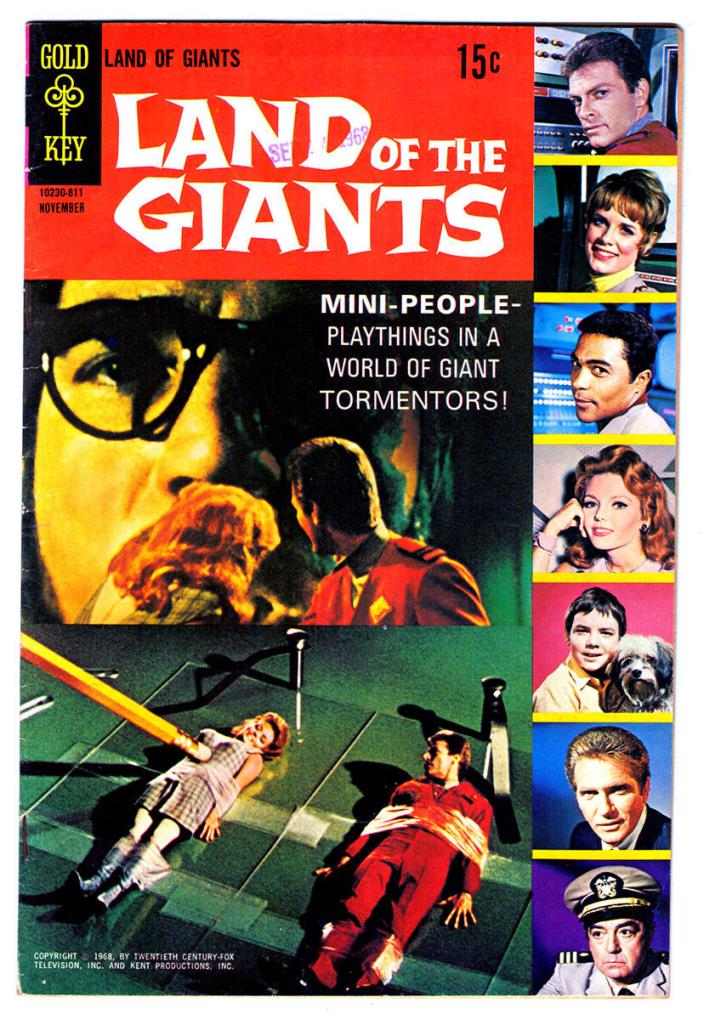 LAND OF THE GIANTS #1 in VF- condition a 1968 Gold Key comic TV photo cover