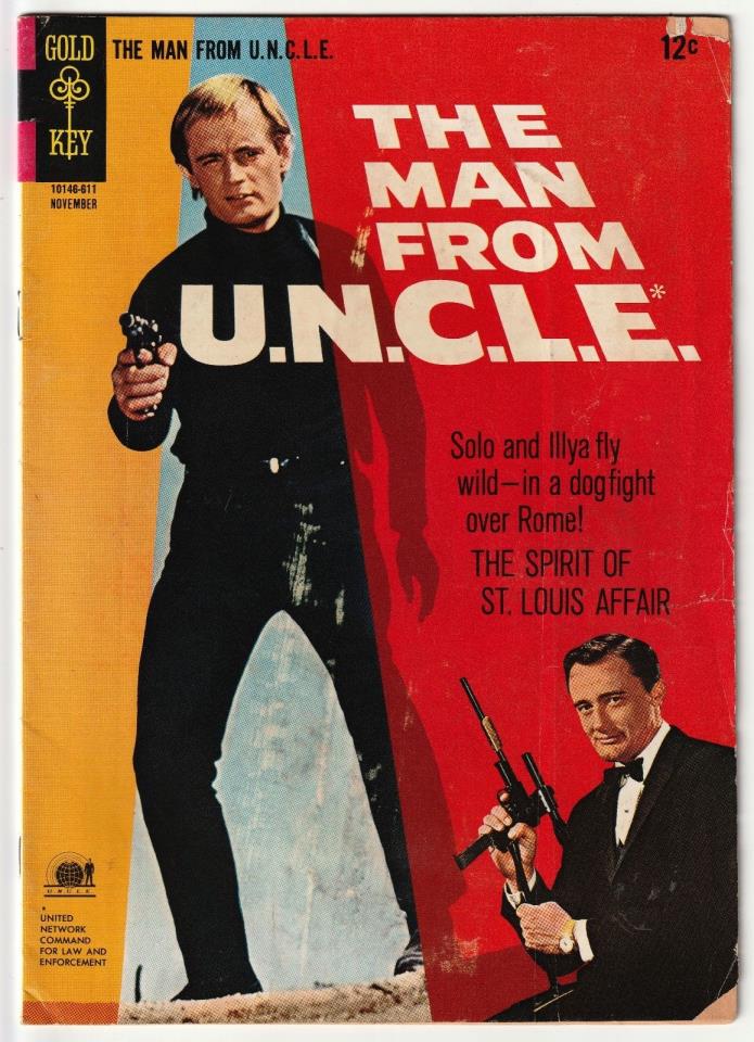 The Man From U.N.C.L.E. #9 Gold Key 1966 Silver Age 12c Photo Cover Good