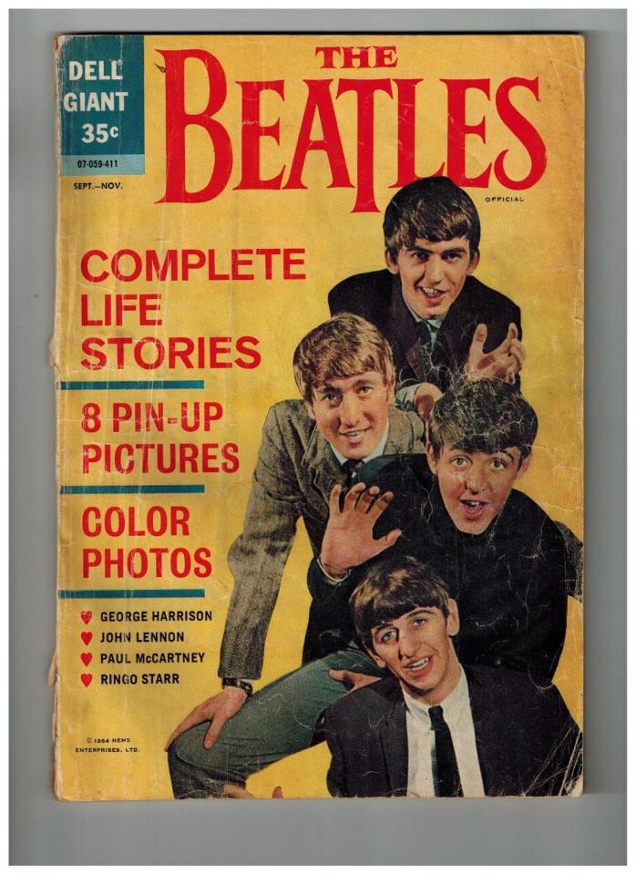 THE BEATLES DELL COMIC BOOK 1964