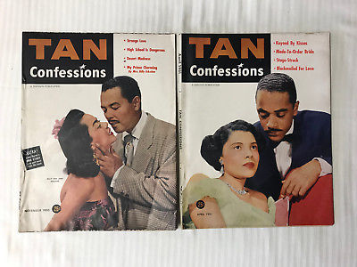 Tan Confessions #1 & #6, Vintage 1950's Black Americana, Good Condition!