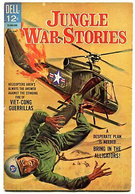 Jungle War Stories #11 1965-Helicopter cover- Final issue VG
