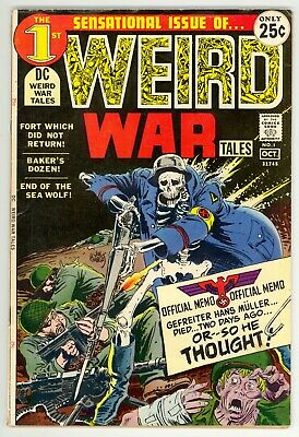Weird War Tales (1971) #1 1st Print Joe Kubert C/A Robert Kanigher Bob Haney VG