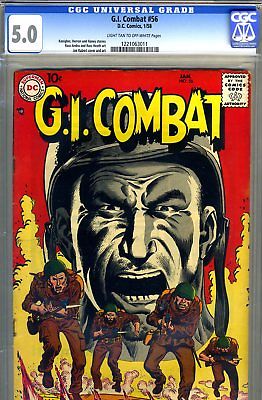 G.I. Combat #56 CGC GRADED 5.0 - Sgt. Rock prototype - 1958