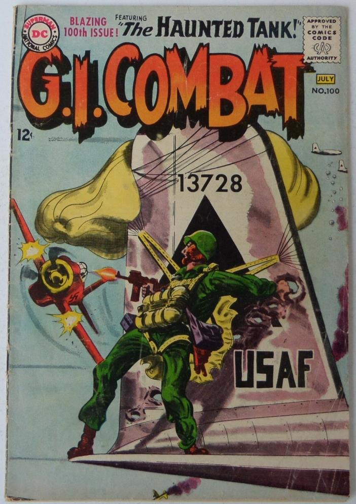 G.I. Combat #100 (Jun-Jul 1963, DC), VG condition, Featuring the Haunted Tank