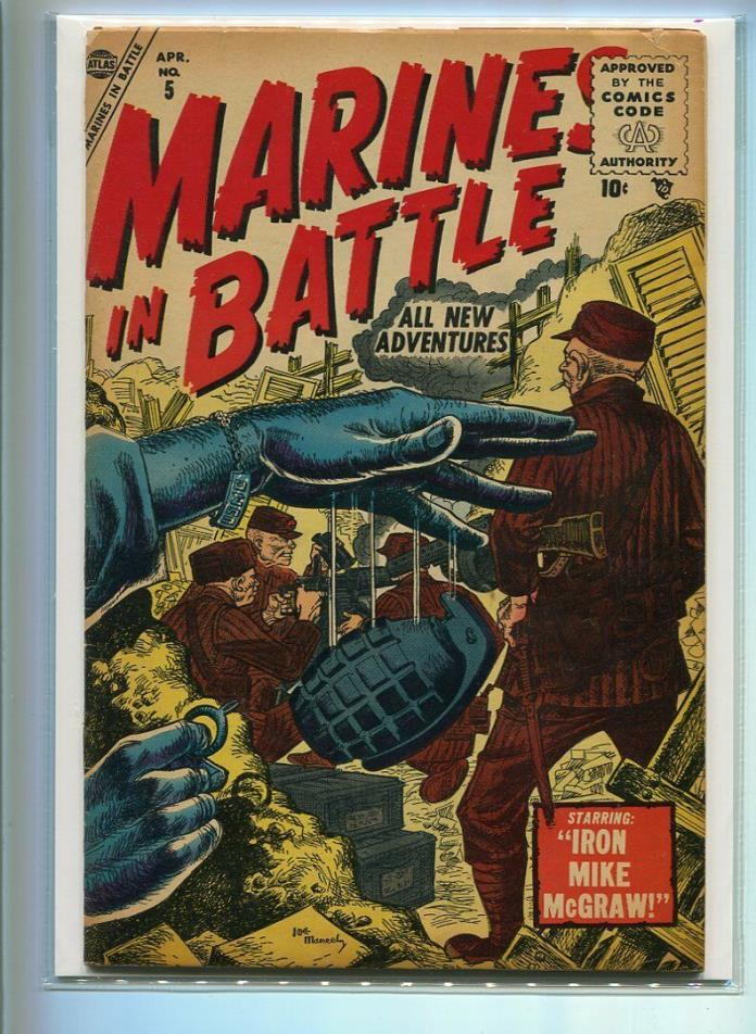 MARINES IN BATTLE #5 AFFORDABLE GRADE SUSPENSEFUL COVER NICE PAGES