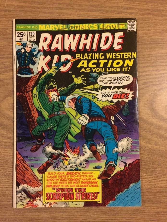 Rawhide Kid (1955 series) #129 Marvel  Nice Shape but writing on cover
