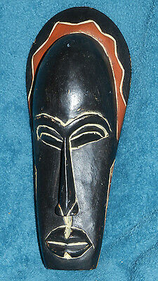 VERY NICE HAND CARVED WOOD DECORATIVE AFRICAN MASK!!! #5