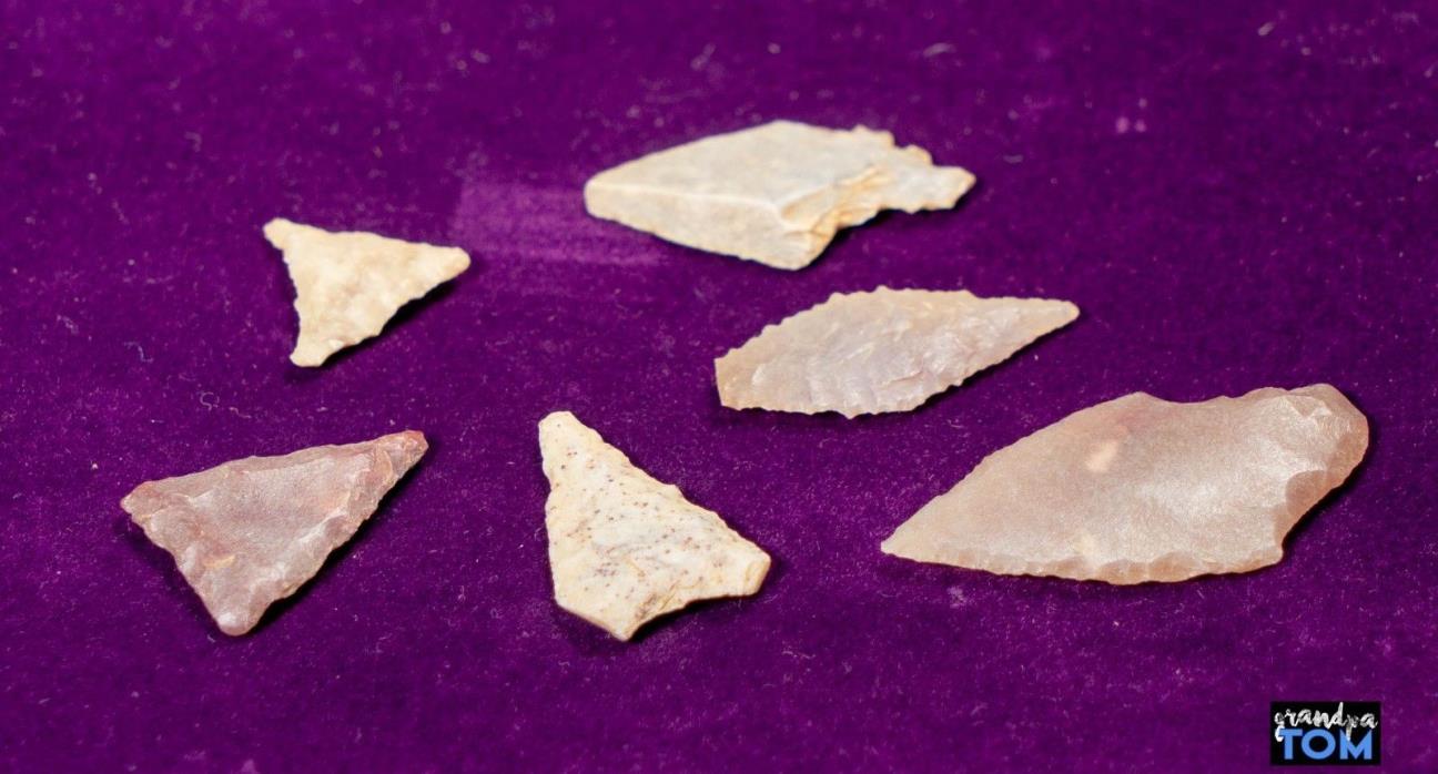Saharan Neolithic / Holocene Wet Phase Point Arrowheads between 3000-7500 yr old