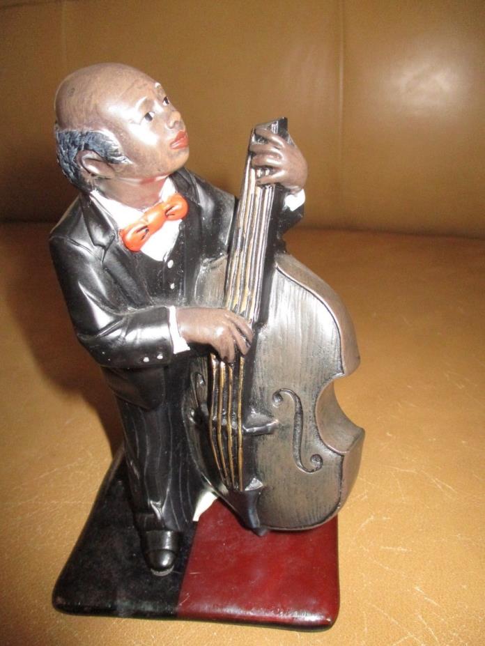 ENESCO All That Jazz MUSICIAN FIGURINE Bass Player 1990
