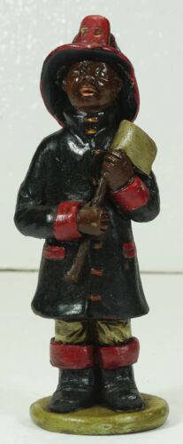 Black African American FIREMAN Figurine JP90