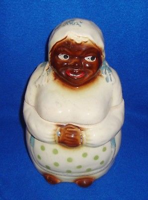 Vintage Black Americana Ceramic Cookie Jar