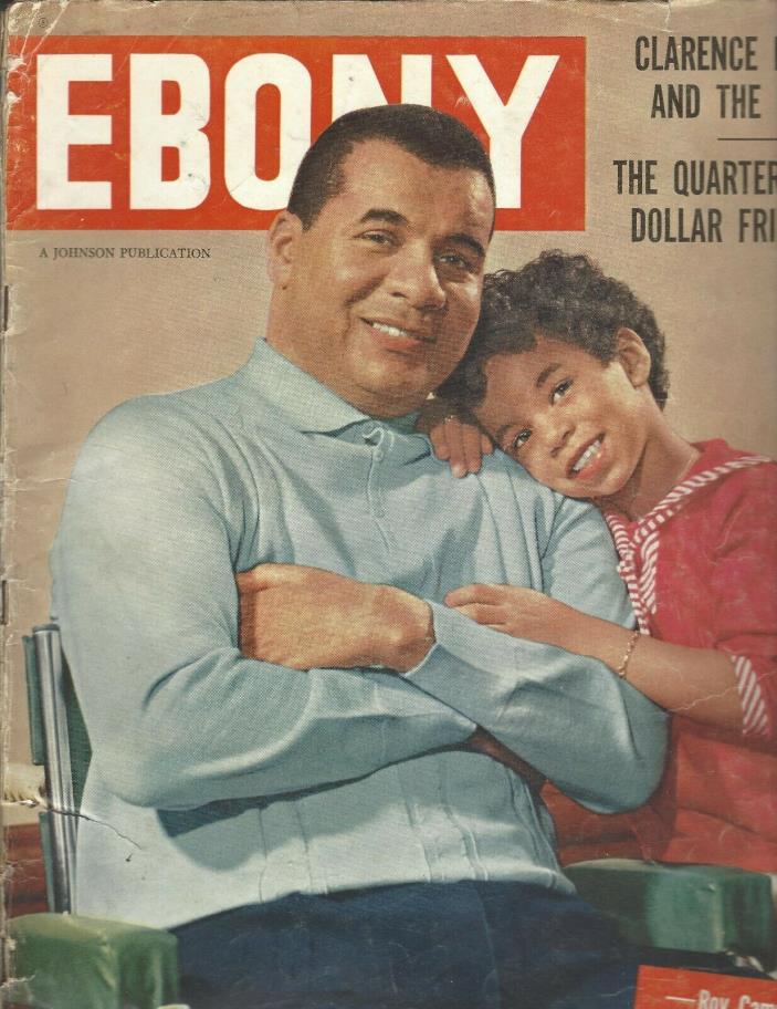 Ebonyy Magazine Aug 1959  Roy Campanella and Daughter; Clarence Darrow