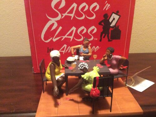 Sass 'n Class by Annie Lee Misdeal #6034 Card Playing Figurine (broke)