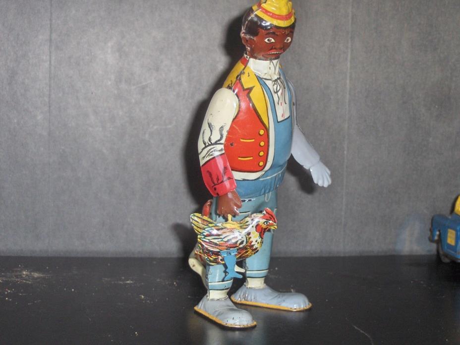 1920's US Made Marx Hey Hey The Chicken Snatcher Tin Wind Up Toy In VGC