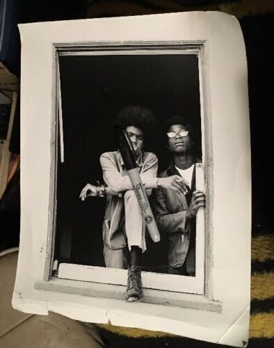 orig circa 1970 11x14” “Two Cool Black Dudes” Berkeley, California Afros photo