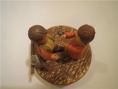 Anri Thorens Swiss Movement Revolving Music Box Anniversary Waltz Wooden Carved