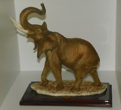 GIUSEPPE ARMANI FIGURINE SCULPTURE ELEPHANT 524-C 11 3/4 Tall