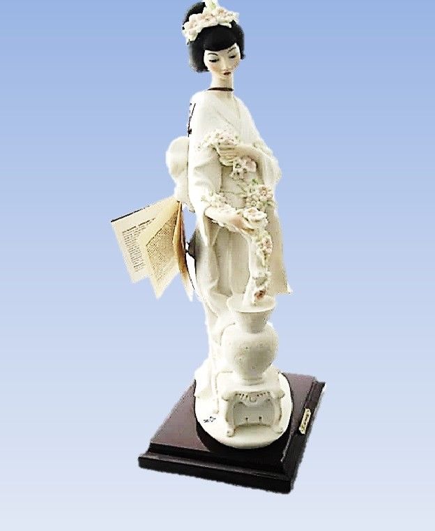 Giuseppe Armani Florence GEISHA WITH FLOWERS Figurine MINT