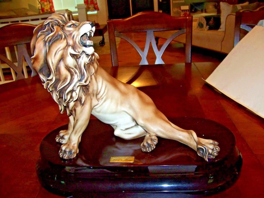 Giuseppe Armani Lions Roar 1842S Sculpture With Box 37/950 Rare