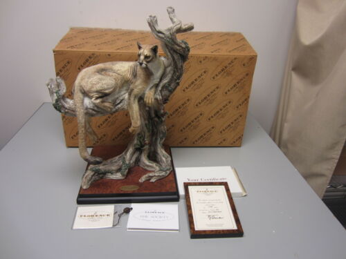 G. Armani Sculpture #0291-S Silent Watch Panther Ltd. Ed. #87/1500 w/COA OB