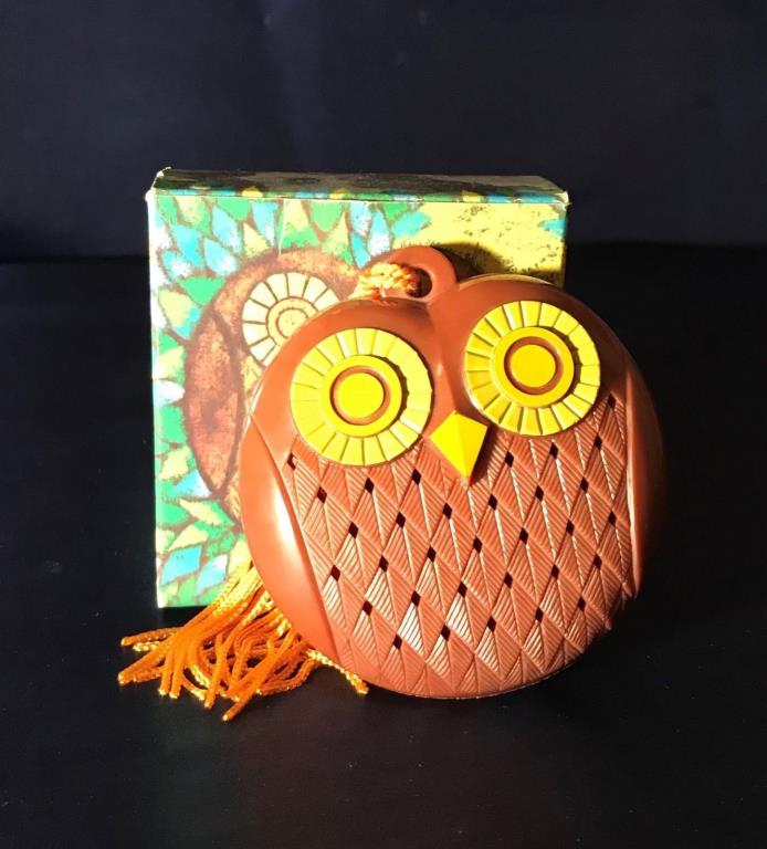 Vintage Owl  AVON WISE EYES Pomander Vintage Owl Air Freshener With Box 1970s.