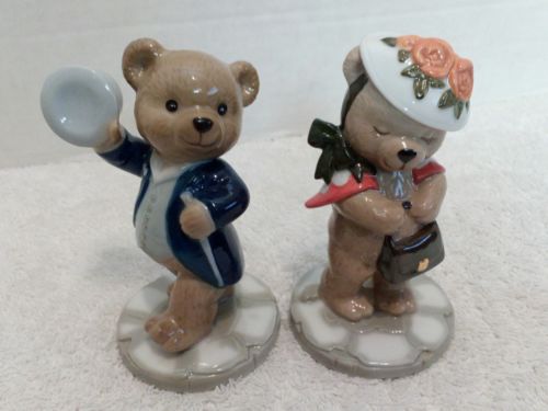 Bing & Grondahls Teddy Bear Figurines Victor & Victoria 1998