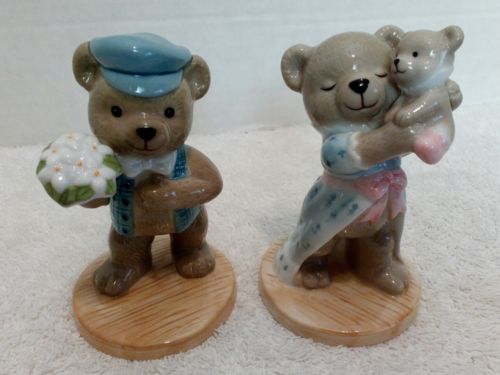 Bing & Grondahls Teddy Bear Figurines Victor & Victoria 2000
