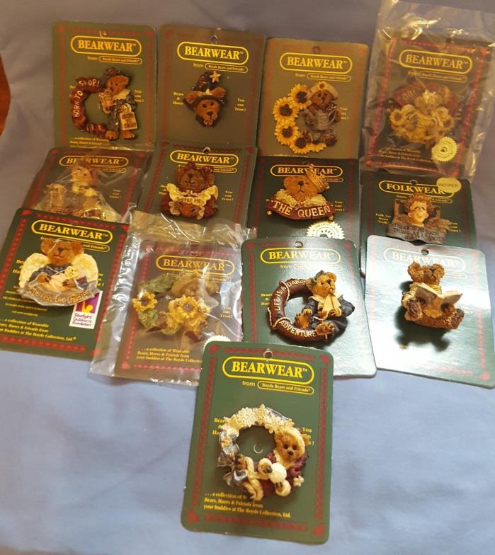 Boyds Bears Bearwear lapel pins (12+)
