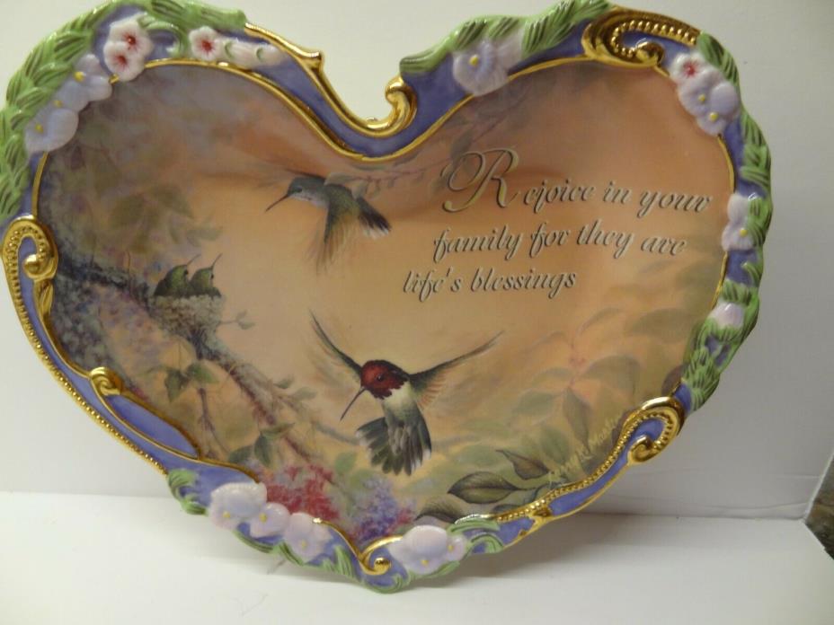 BRADFORD EXCHANGE LIFE'S BLESSING GIFTS OF YOUR HEART LIMITED EDITION PLATE