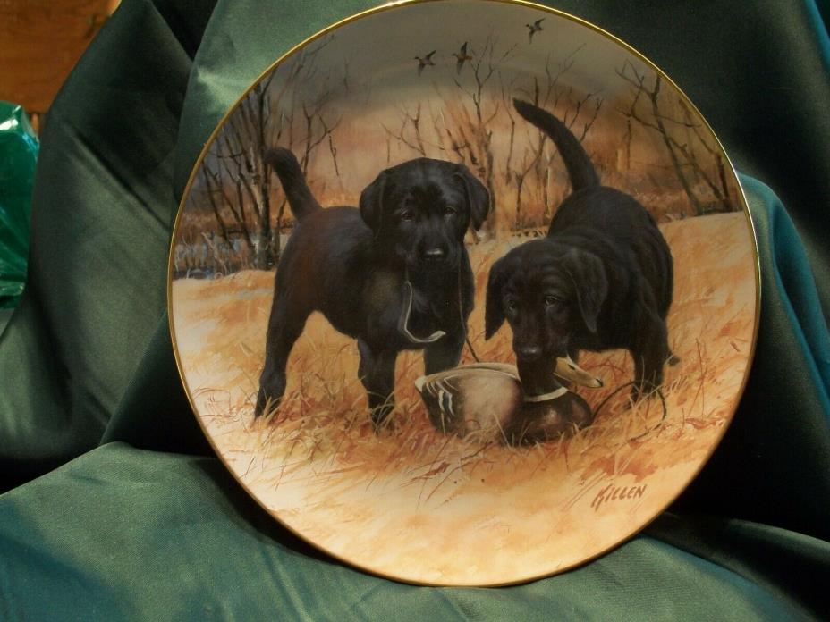 Wild Wings Plate Labador Retrievers  By Jim Killen  Ready for Action