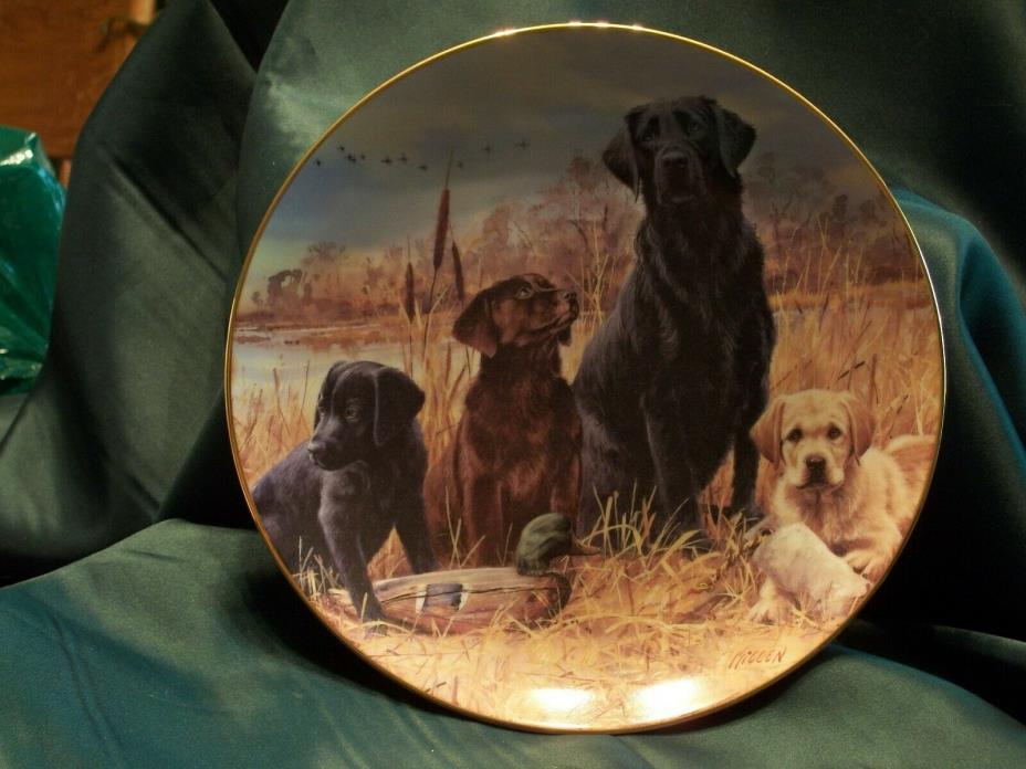 Wild Wings Plate Labador Retrievers  By Jim Killen  Day in the Marsh