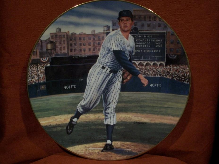 Bradford Exchange Baseball Plate   Don Larson