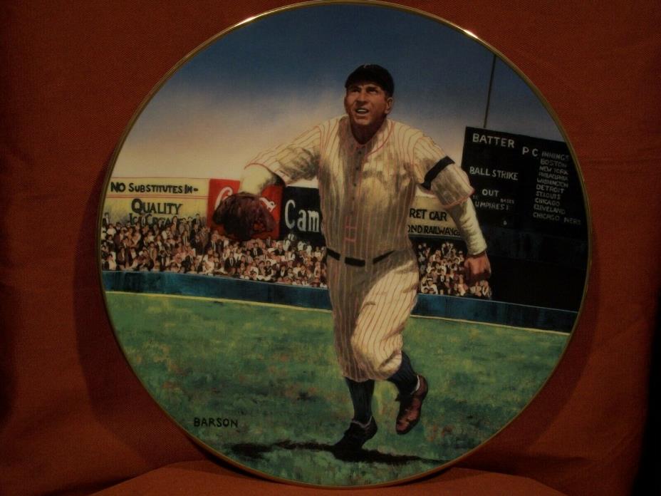 Bradford Exchange Baseball Plate   Tris Speaker  