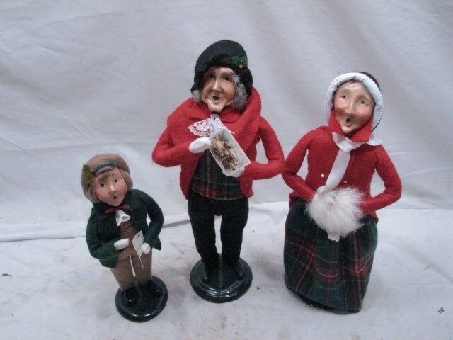 3 Byers' Choice Carolers 1991/1992 Boy Grandpa/Grandma Woman