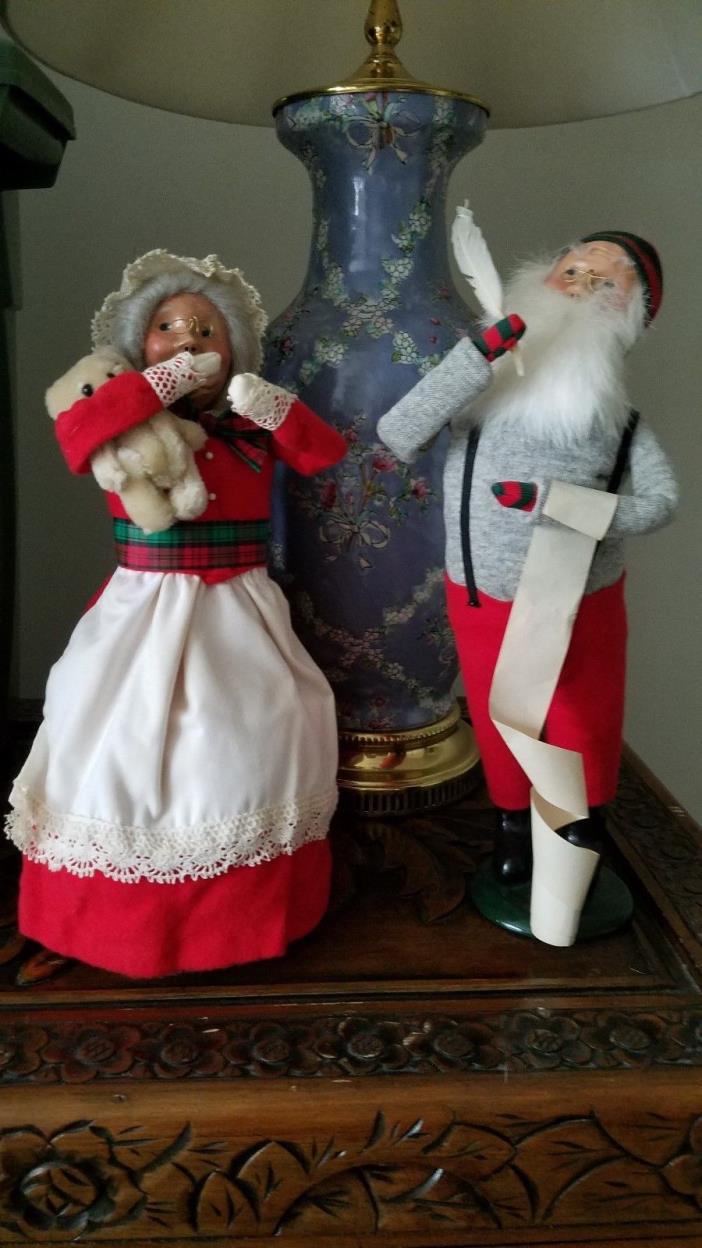 Byers Choice 1991 Mr & Mrs. Santa with Quill and List