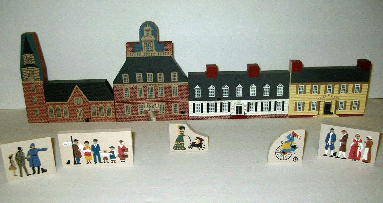 VTG.  CATS  MEOW  (9)  VILLAGE  COLLECTIBLES  WILLIAMSBURG  SERIES  VIRGINIA