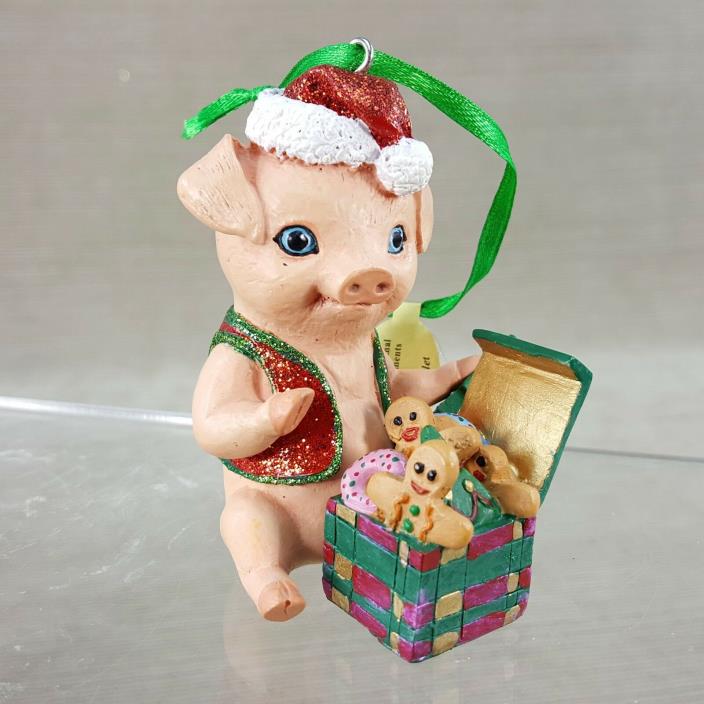 Piglet Baby Animal Christmas Ornament 3