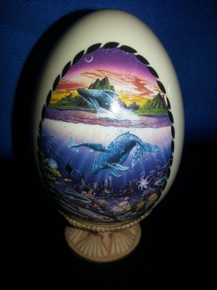 Splendors of the Sea Porcelain Egg Collection Danbury Mint