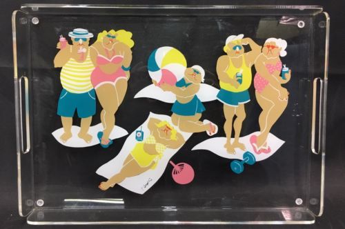 Department 56 “Beached” Lucite Serving Tray