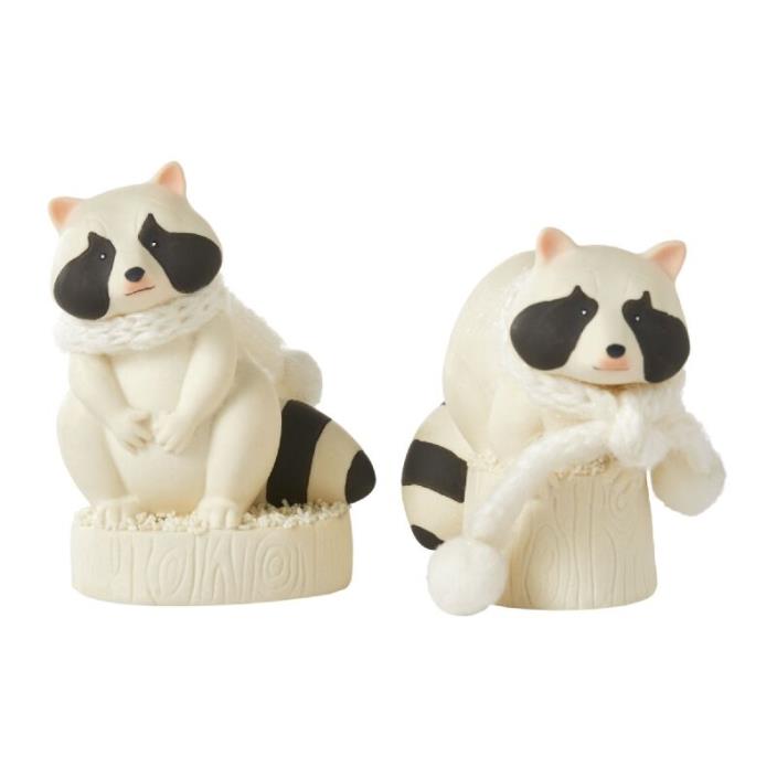 Department 56 Snowbabies Collectible Animal Raccoon Set #4056245 New In Boxes